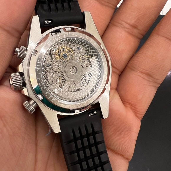 Pagani design automatic rubber strap watch mens - Picture 3 of 12